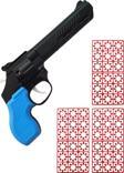 Plastik Pat Pat Mantar Tabancası 3 Paket Kapsül Set Mavi