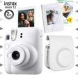 Instax mini 12 Beyaz Fotoğraf Makinesi-20'lu Film-Mini Albüm ve Deri Kılıf Seti