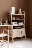 Woodesk Alba Masif Ahşap, 140X75, Kitaplık Ve Raf Ünitesi