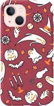 iPhone 13 Bordo Renkli Silikon Telefon Kılıfı - It's Halloween