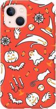 iPhone 13 Turuncu Renkli Silikon Telefon Kılıfı - It's Halloween
