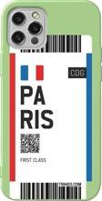 İphone 14 Pro Max Açik Yesil Renkli Silikon Telefon Kılıfı - Paris Bileti