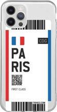 İphone 14 Pro Max Seffaf Telefon Kılıfı - Paris Bileti