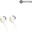WOTOBE Taşınabilir 3.5 Mm Kulak Içi Kulaklık-Beyaz Sarı