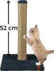 Pugalo 52 cm Lüx Tırmalama Tahtası Catnipli Jüt Tırmalama Antrasit
