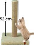 Pugalo 52 cm Lüx Tırmalama Tahtası Catnipli Jüt Tırmalama Krem
