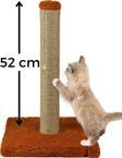 Pugalo 52 cm Lüx Tırmalama Tahtası Catnipli Jüt Tırmalama Turuncu