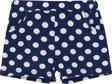 Açık Lacivert Polka-Dot Kız Çocuk Desenli Cepli Şort