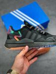 adidas Nite Jogger Renkli Siyah Sneaker Ayakkabı