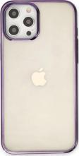 Apple iPhone 12 Pro Max Kılıf Kenar Çerçeve Sert p.c Lens Koruma Çerçeveli Element Kapak