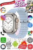 General Mobile GM 20 Uyumlu Akıllı Saat ULTRA MAX 2024 Kordon Hediyeli Amoled Ekran