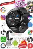 Poco X4 GT Uyumlu Akıllı Saat Erkekler İçin Konuşma Özellikli Metal Kordon Hediyeli