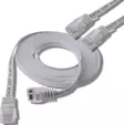 IRENIS 50 cm CAT6 Kablo Yassı Ethernet Network Lan Ağ İnternet Kablosu, Beyaz