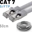 IRENIS 50 Cm CAT7 Kablo S/FTP LSZH Ethernet Network Lan Ağ Kablosu 