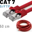 IRENIS 50 Cm CAT7 Kablo S/FTP LSZH Ethernet Network Lan Ağ Kablosu 