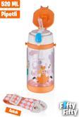 Vagonlife Diller 520 ML Kalın Pipetli Tritan Su Matarası -Taşıma Askılı-Okul Çocuk Matarası -FFD2408