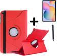 GoGoPlus SAMSUNG GALAXY TAB A7 LİTE SM-t220 DÖNEBİLEN TABLET KILIFI + EKRAN KORUYUCU + KALEM SETİ KIRMIZI