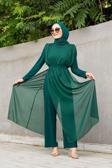 Cym Butik Şifon Detaylı Sandy Tesettür Abiye Tulum 40