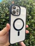 Apple Iphone 11 Pro Max Magsafe Wireless Şarj Özellikli Silikon 2mm Kamera Çıkıntılı Rema Kılıf