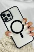 Apple Iphone 12 Pro Max Magsafe Wireless Şarj Özellikli Silikon 2mm Kamera Çıkıntılı Rema Kılıf
