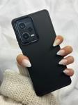 Redmi Note 12 PRO |5G| içi Kadife Parlak Metal Detaylı Pastel Silikon Lansman RUBY Kılıf