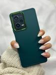 Redmi Note 12 Pro |5g| Parlak Metal Detaylı Pastel Silikon Lansman Ruby Kılıf