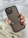 Apple Iphone 13 Sert Parlak Kamera Ve Darbe Korumalı Arkası Renkli Şeffaf Berry Kılıf