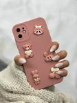 İphone 11 Ayıcık Desenli Sevimli Silikon Lansman TOY BEAR Kılıf