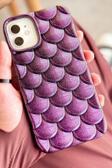 iPhone 11 Balık Sırtı Desenli Parlak İşlemeli 3 Boyutlu Kamera Çıkıntılı Kaliteli Fish Kılıf