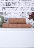 2 Parça Jakarlı Renkli Kadın-Erkek Banyo Havlu Takımı 90x150 Cm