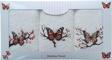 3 lü Kelebek Baskılı %100 Pamuklu Mutfak Havlusu 30 x 50 Cm
