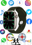 Akıllı Saat Samsung Galaxy S20 Ultra Uyumlu Watch 9 PRO Konuşma Özellikli AMOLED EKRAN 45MM