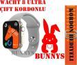 Akıllı Saat Wacht 8 Ultra Samsung Galaxy Z Flip3 Uyumlu KORDON HEDİYELİ Konuşma Özellikli