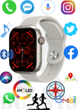 Huawei P40 Pro+ Uyumlu Akıllı Saat AMOLED EKRAN Watch 9 45MM Konuşma Özellikli