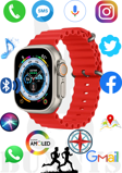 Oppo A52 Uyumlu Watch 8 Ultra 49MM Akıllı Saat HK8 PRO MAX AMOLED EKRAN