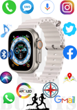 Oppo A92s Uyumlu Akıllı Saat Watch 8 Ultra 49MM AMOLED EKRAN Konuşma Özellikli