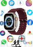 Oppo A92s Uyumlu Akıllı Saat Watch 8 Ultra 49MM AMOLED EKRAN Konuşma Özellikli