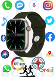 Oppo F19 Uyumlu Akıllı Saat Konuşma Özellikli Watch 9 PRO 45MM AMOLED EKRAN