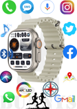 Samsung Galaxy S23 Ultra Uyumlu Akıllı Saat Watch 8 Ultra 49MM AMOLED EKRAN Konuşma Özellikli