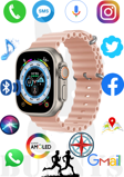 Samsung Galaxy S23 Ultra Uyumlu Akıllı Saat Watch 8 Ultra 49MM AMOLED EKRAN Konuşma Özellikli