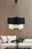 Eslight Şerit Pasta Sarkıt Avize Siyah
