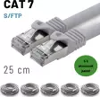 5 adet 25 cm IRENIS CAT7 Kablo S/FTP Ethernet Network LAN Ağ Kablosu