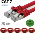 5 adet 25 cm IRENIS CAT7 Kablo S/FTP Ethernet Network LAN Ağ Kablosu