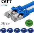 5 adet 25 cm IRENIS CAT7 Kablo S/FTP Ethernet Network LAN Ağ Kablosu