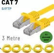 5 adet 3 Metre IRENIS CAT7 Kablo S/FTP Ethernet Network LAN Ağ Kablosu
