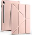 Samsung Galaxy Tab S10 Plus Kılıf Yatay ve Dikey Standlı Uyku Modlu Kalemlikli Trifold Arkası Silikon Kılıf 