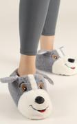 Modafrato KÖPEKLİ Peluş Unisex Hayvanlı Panduf Ev Ayakkabısı Pufidik