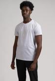 Paul Martin Bisiklet Yaka Önü Baskılı Pamuklu Basic Regular Fit T-shirt