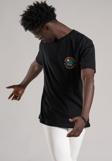 FBI Yarım Oversize (Hafif Bol Kesim) Arkası Baskılı Pamuklu T-shirt