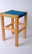 ayzenbi Ahşap Hasır Örgülü Tabure Mutfak/Balkon/Piknik Masa Taburesi 45 Cm